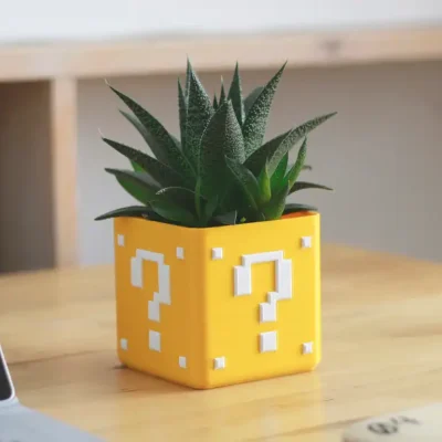 Mario Planter, a 3D-printed tribute to the iconic green pipes from Super Mario Bros.