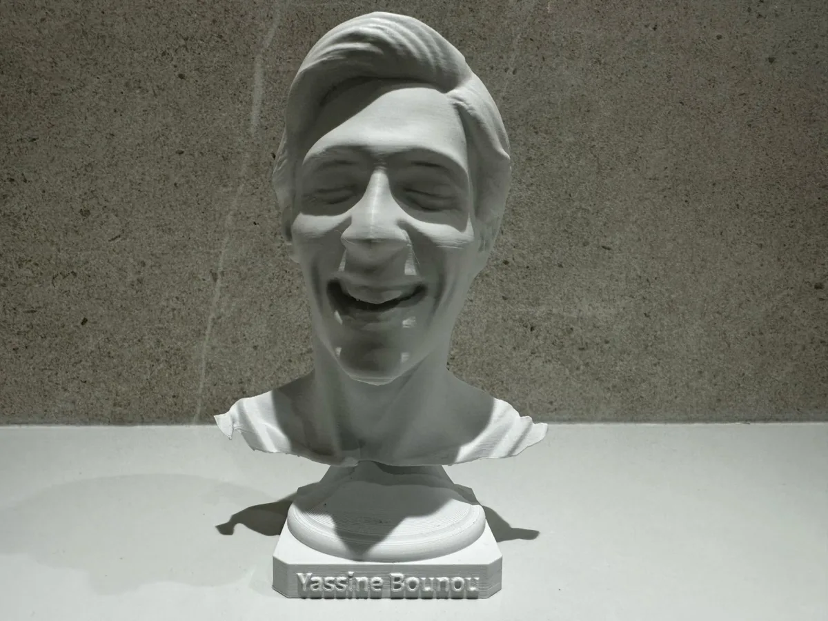 bust of Yassine Bounou