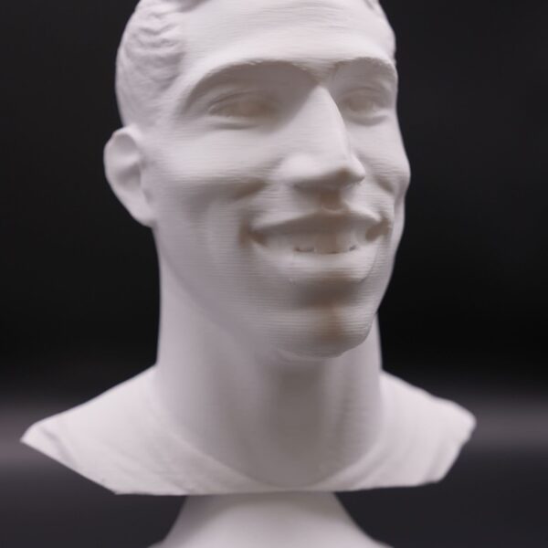 Buste 3D Achraf Hakimi en PLA, édition limitée, incroyable et unique, hommage artistique au talent du football marocain.Buste 3D Achraf Hakimi