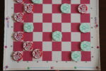 Jeu de Dames Marocain WAC Raja 3D, édition limitée, magnifique et unique, plateau et pions aux couleurs des clubs Wydad AC et Raja Casablanca.