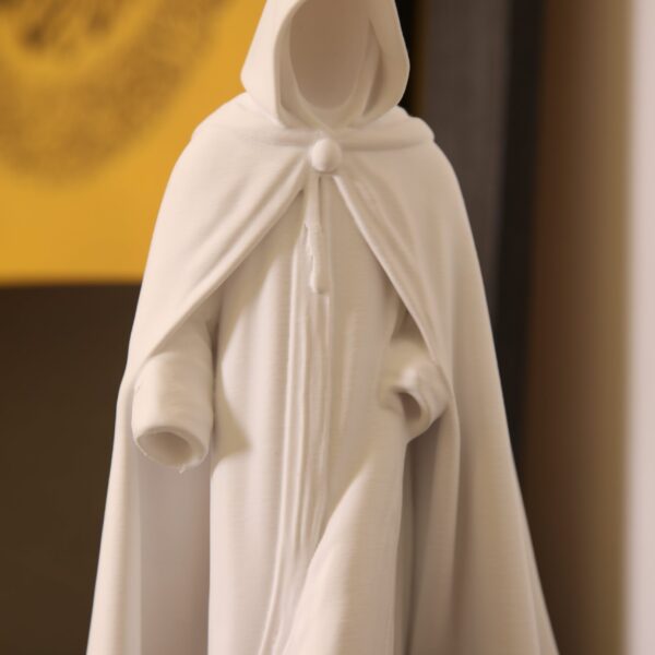 Exquisite 3D-Printed Moroccan Jelaba with Selham (25cm)– Authentic Moroccan Cultural Sculpture