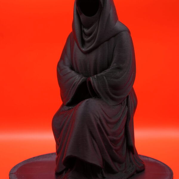 Statue Femme Djellaba Niqab – Art Spirituel Marocain (25 cm)