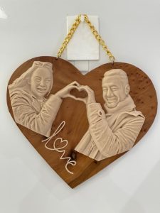 3D Wood Relief Photo